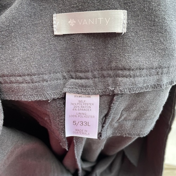 Vanity Dress Slacks Grey 5/33L - Picture 4 of 4